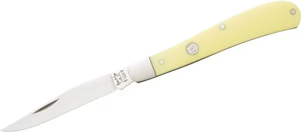 Bear Rancher 4-Inch Yellow Delrin Trapper Knife 1