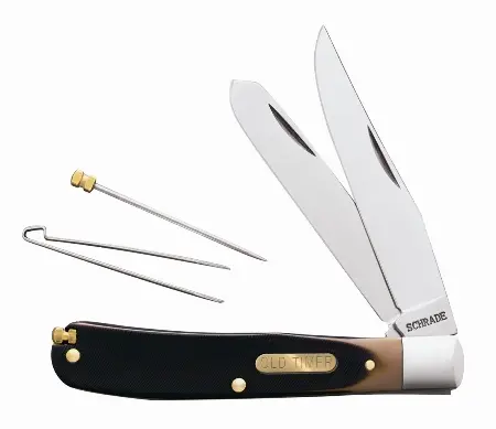 Bearhead Trapper Pocket Knife – 4 3/16" Blade With Tweezers 1