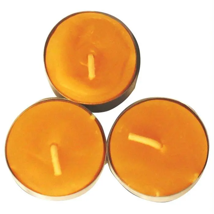 Beeswax Tea Light Candles – 3-Pack 1