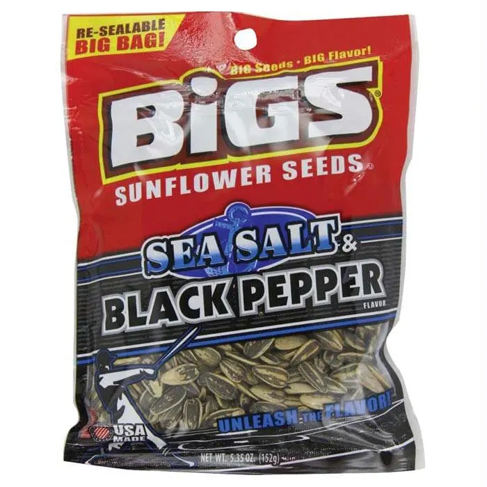 Bigs Salt & Pepper Sunflower Seeds 1