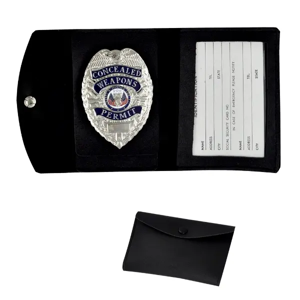Black Badge Id Card Holder Case Only 1