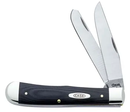 Black G-10 Trapper Pocket Knife 1
