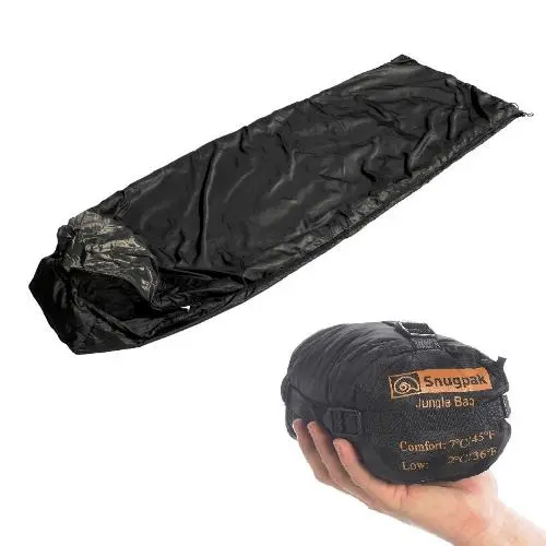 Black Jungle Bag With Rh Zip – Snugpak Modular Carry Solution 1