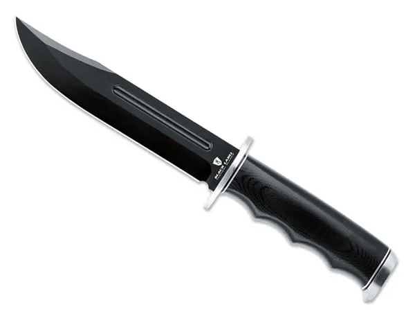 Black Label Point Blank Fixed-Blade Knife With G-10 Handle 1