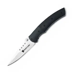 Black Label Silver G-10 Tactical Folding Knife 1