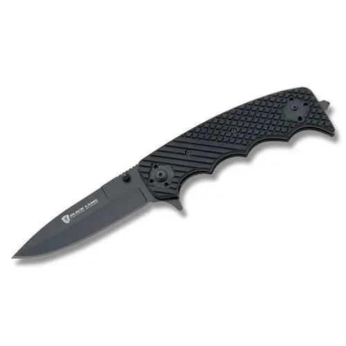 Black Label Stone Cold Spear Folding Knife With G-10 Handle 1