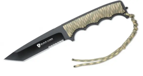Black Label Stone Cold Tanto Fixed-Blade Knife 1