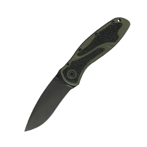 Blur Olive Drab Folding Knife With Black Blade 1