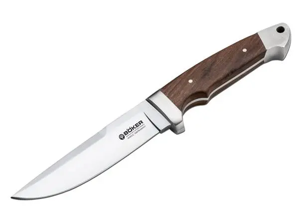 Boker Vollintegral Xl – Walnut-Handled Full-Tang Fixed Blade Knife 1