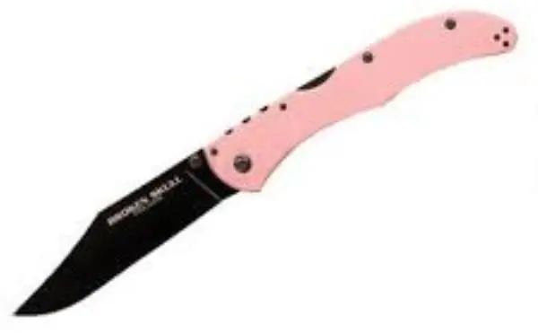 Broken Skull Rescue Knife – Pink Handle 1