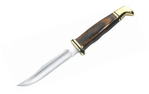 Buck Woodsman Fixed Blade Knife With Cocobola Wood Handles 1