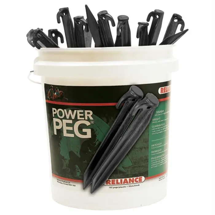 Bucket Of 360 Steel Pegs – 6-Inch Tent Stakes 1
