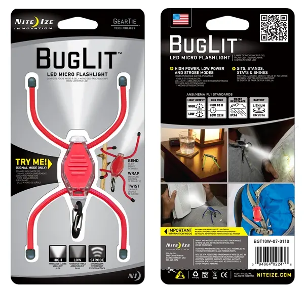Bug Lit Led Light – Red Clear Housing For Visibility 1