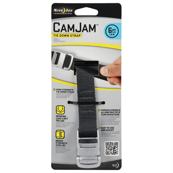 Camjam Ratchet Tie-Down Strap – 6 Feet Long 1