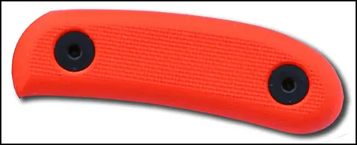 Candiru-Themed Orange G-10 Handle Replacement Scales 1