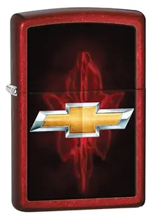 Candy Apple Red Chevrolet-Themed Zippo Lighter 1