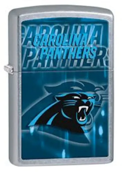 Carolina Panthers-Themed Chrome Pocket Lighter 1