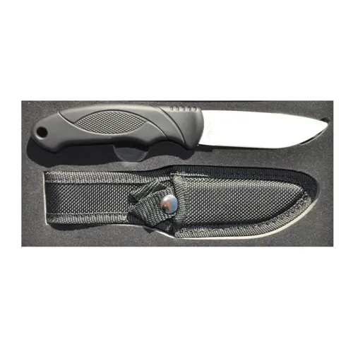 Ceramic Hunting Knife With White Handle And Rubber Grip 1