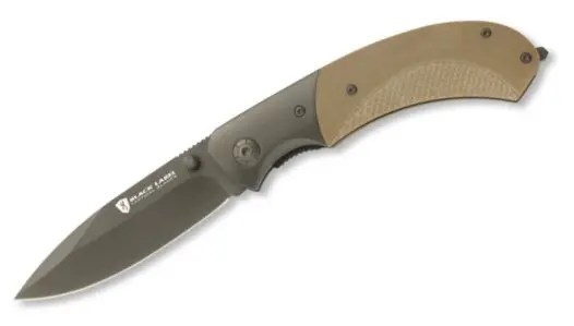 Checkmate Folding Knife – Coyote Tan Handle 1