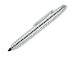 Chrome Bullet-Style Space Pen With Stylus Tip And Pocket Clip 1