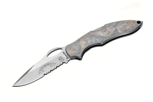 Cinch Fastback Roper Belt – Western Scroll Design With 24K Accent 1