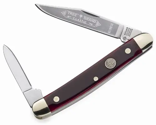 Classic Red Bone Handle Pocket Pen Knife – Traditional Folding Design 1