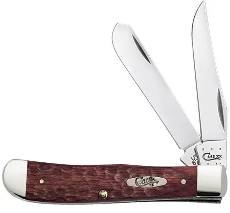 Classic Trapper Folding Knife With Brown Handle Material 1