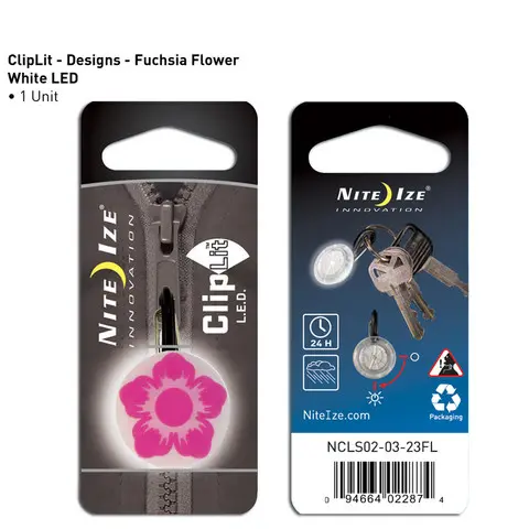 Cliplit Fuchsia Floral Clip Light With White Led 1
