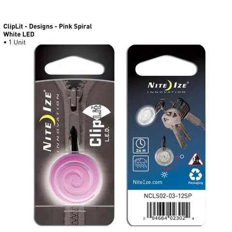 Clit Lit Pink Spiral Led Light – White Accent 1