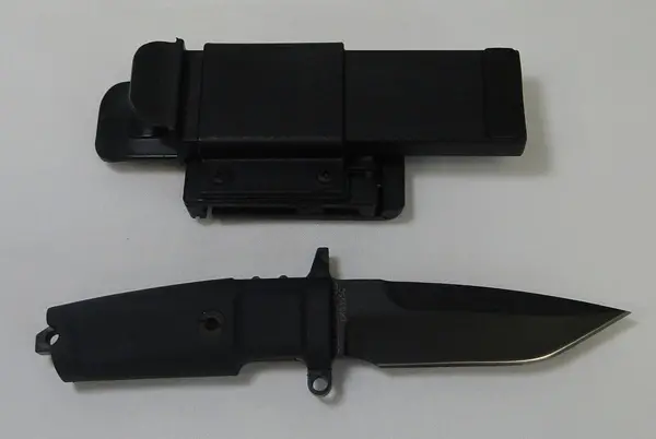 Col Moschin Compact Fixed-Blade Knife – Black Coated 1