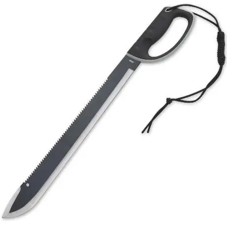 Colombian-Style Sawback Machete – Full-Tang Survival Tool 1