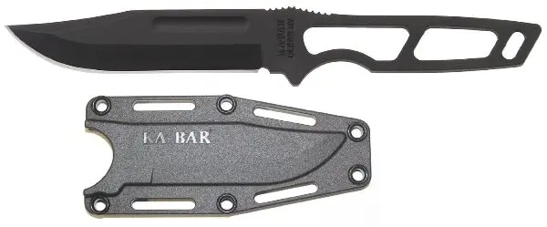Compact Neck Knife With Heavy-Duty Hard Sheath 1