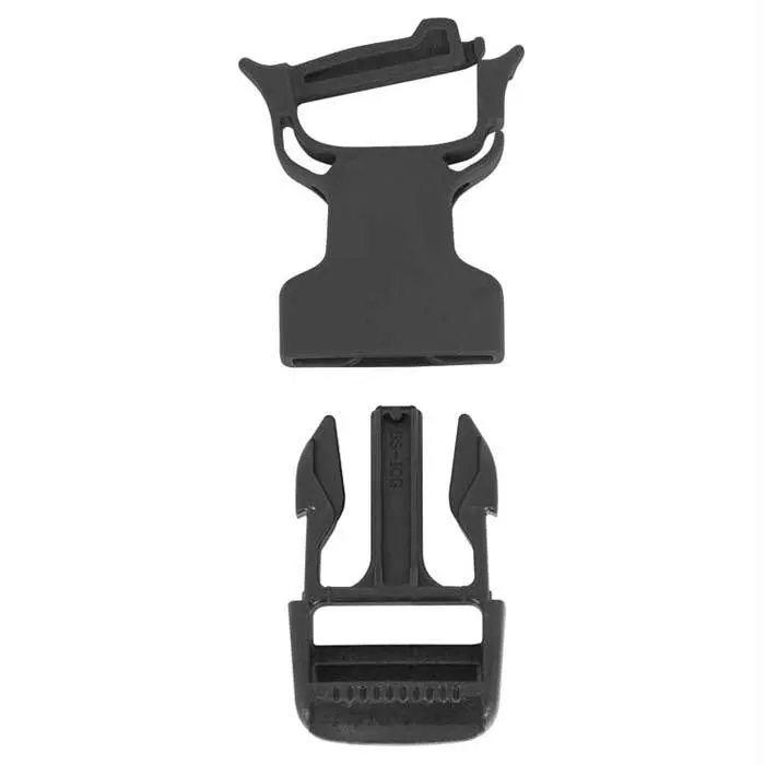 Compact Quick-Attach Buckle – 1 Inch, Black 1