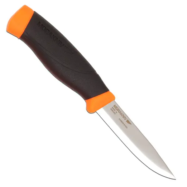 Companion Hd Knife – Orange Handle, Carbon Steel Blade 1