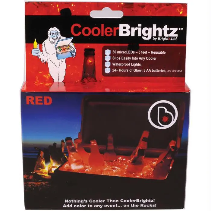 Cooler Brightz Portable Cooler – Vibrant Red 1