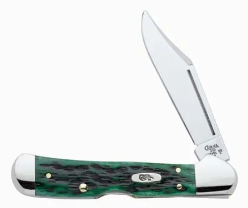 Copperlock Mini Pocket Knife – Bermuda Green, Worn Style 1