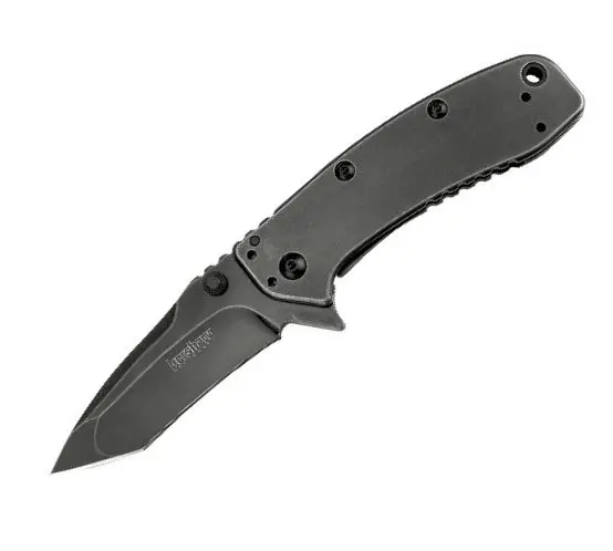 Cryo Ii Tanto Knife – Blackwash Finish With Spring-Assisted Opening 1