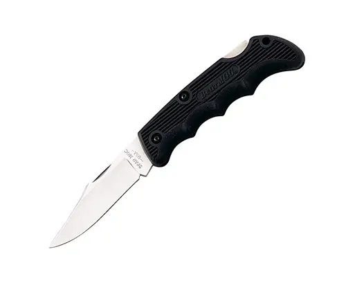 Cushion-Grip Lockback Folding Knife With Sheath 1