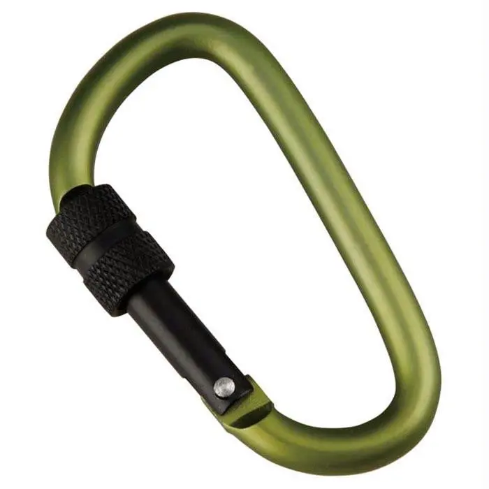 D-Shaped Snap Gate Carabiner – 6X60Mm, Solid Gray (Assorted) 1