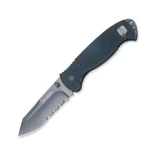 Delta Series Drop-Point Knife – 3.90-Inch Black Blade 1