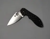 Domino Cf-Ti Xhp Folding Knife – Carbon Fiber & Titanium, Plain Edge 1