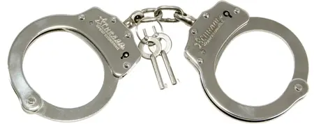 Double-Lock Handcuffs – Nickel-Plated Security Restraints 1