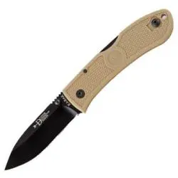 Dozier Folding Hunter Knife With Coyote Brown Handle 1