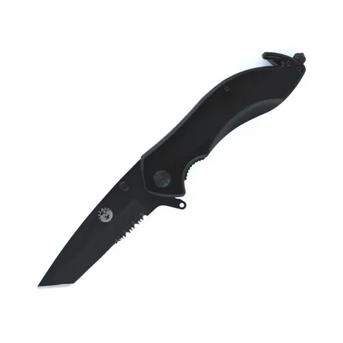 Dual-Function Folder With Glass Breaker & Seatbelt Cutter 1