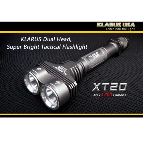 Dual-Head 2X18650 Tactical Led Flashlight 1