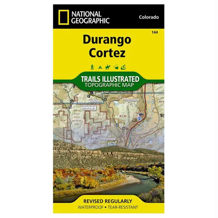Durango–Cortez Regional Map #144 – Outdoor Recreation Edition 1