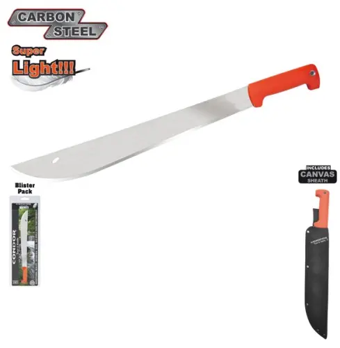 Eco-Survivor 18-Inch El Salvador Machete – Full-Tang Outdoor Tool 1