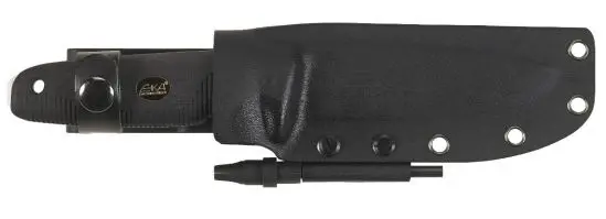 Eka Nordic W12 Fixed Blade Knife – Black Handle, Satin Blade 1