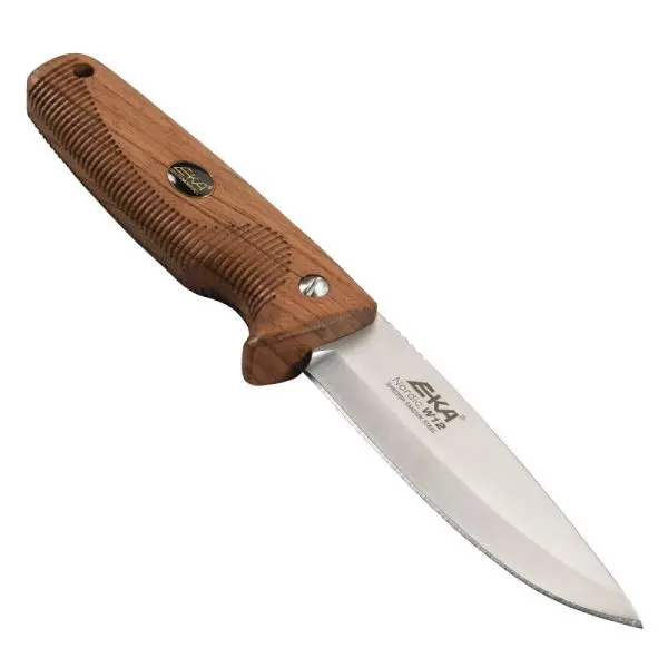 Eka Nordic W12 Folding Knife – Bubinga Wood Handle With Satin-Finished Blade 1
