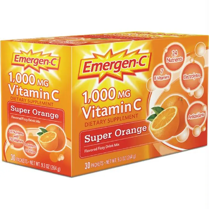 Emergen-C Super Orange Effervescent Vitamin C Drink Mix 1